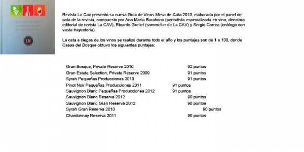 Press Report Mesa de Cata 2013